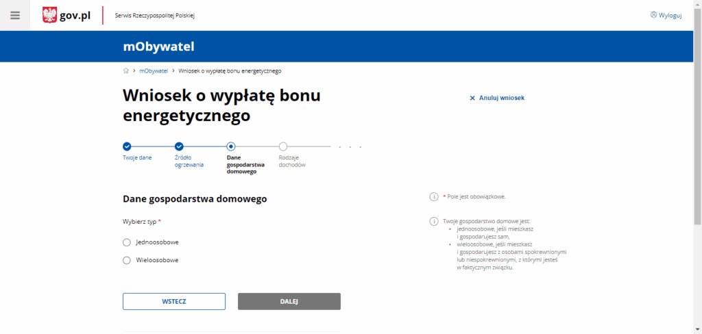 wniosek o bon energetyczny krok 3